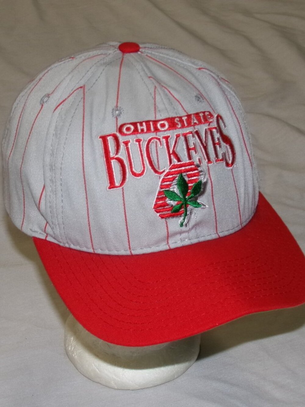 Vintage Ohio State University Buckeyes THE GAME Striped Snapback Hat Cap USA